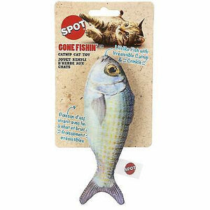 Ethical Spot Gone Fishin With Catnip Assorted Cat Toy 6.5In - Pet Totality