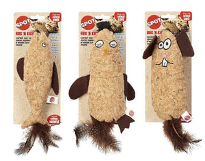 Ethical Spot Hug'N Kick Corki With Catnip Assorted Cat Toy 8In - Pet Totality