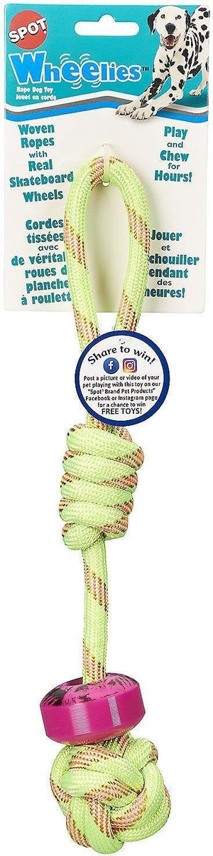 Ethical Spot Wheelies Rope Assorted Dog Toy 6In - Pet Totality