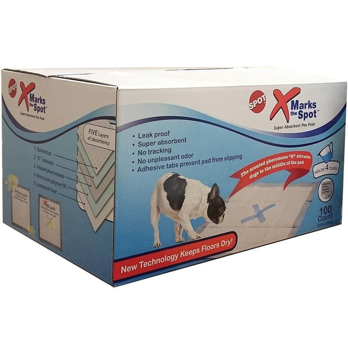Ethical X Marks The Spot Puppy Training Pad 22X22 100Ct Box