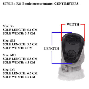 Fashion Plush Premium Fur-Comfort Pvc Waterproof Supportive Pet Shoes - Pet Totality
