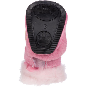 Fashion Plush Premium Fur-Comfort Suede Supportive Pet Shoes - Pet Totality