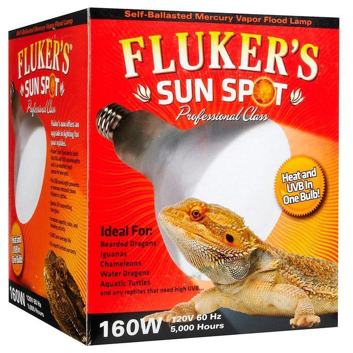 Fluker'S Sun Spot Mercury Vapor Bulb 160Watt