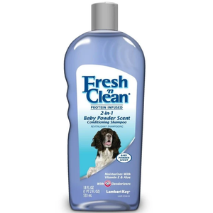 Fresh 'N Clean 2In1 Protein Infused Conditioning Shampoo Baby Powder Scent 18Oz - Pet Totality