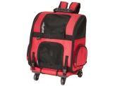 Gen7Pets Roller-Carrier Red Geometric Medium - Pet Totality