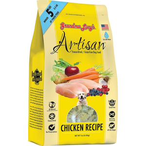 Grandma Lucy'S Dog Freeze-Dried Artisan Grain Free Chicken 1Lb - Pet Totality