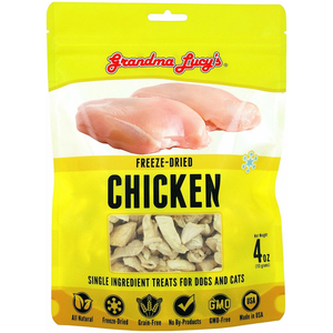 Grandma Lucys Dog Freeze Dried  Chicken Treat  4 Oz.. - Pet Totality