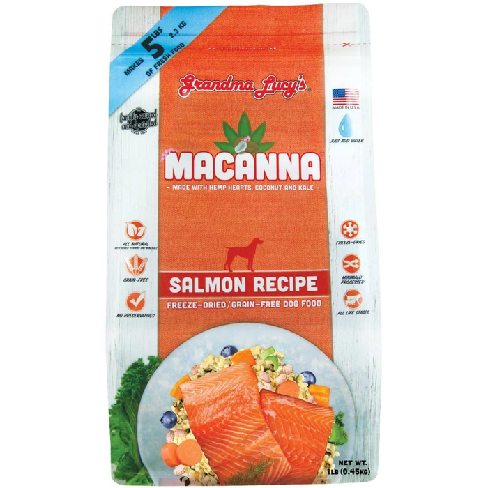 Grandma Lucys Dog Macanna Ana Grain Free  Free Salmon  1 Lbs