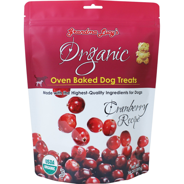 Grandma Lucys Dog Organic  Baked  Cranberry  Treat  14Oz..