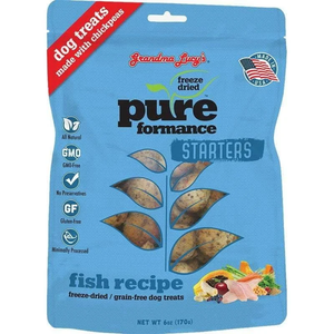 Grandma Lucys Dog  Pure  Freeze Dried  Fish  Treat  6 Oz.. - Pet Totality