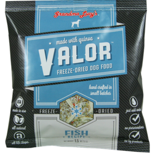 Grandma Lucys Dog Valor Freeze-Dried, Grain Free  Fish  Quinoa  Trial 1.5Oz. (Case Of 6) - Pet Totality