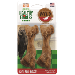 Healthy Edibles Wild Bison Bone Medium 2Ct - Pet Totality