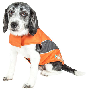 Helios Octane Softshell Neoprene Satin Reflective Dog Jacket w/ Blackshark technology - Pet Totality