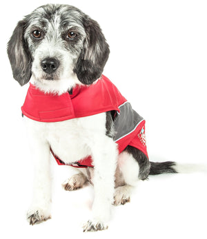 Helios Octane Softshell Neoprene Satin Reflective Dog Jacket w/ Blackshark technology - Pet Totality