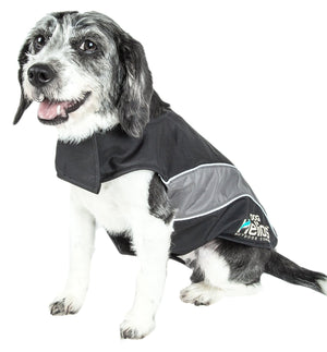 Helios Octane Softshell Neoprene Satin Reflective Dog Jacket w/ Blackshark technology - Pet Totality