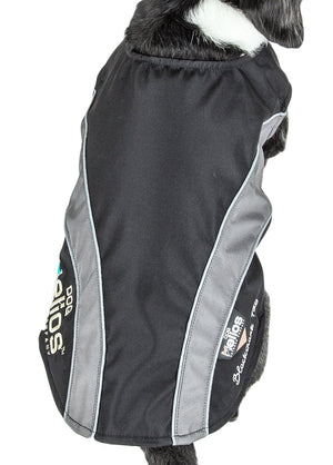 Helios Octane Softshell Neoprene Satin Reflective Dog Jacket w/ Blackshark technology - Pet Totality