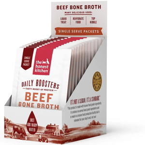 Honest Kitchen Dog Cat Instant Bone Broth Beef 12 Count - Pet Totality