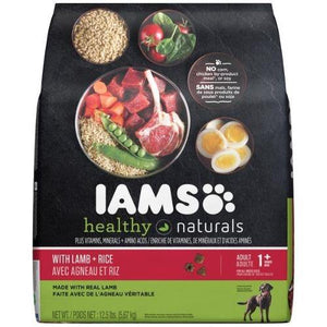 Iams Healthy Naturals Adult With Lamb And Rice Recipe Dry Dog Food 12.5 Pounds - Pet Totality