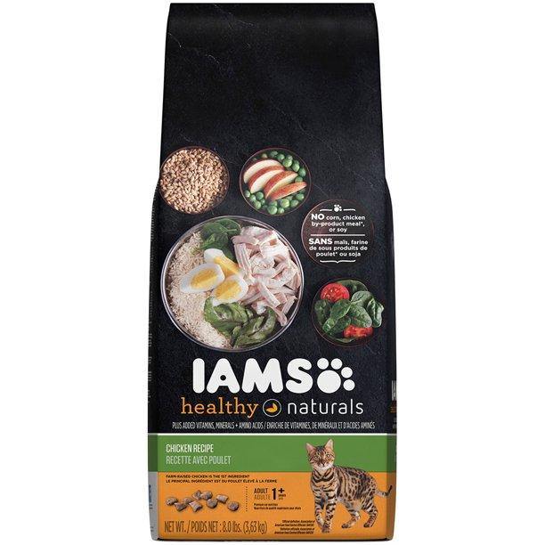 Iams Healthy Naturals Chicken Recipe Cat Food 8Lb