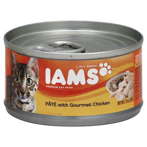Iams Pate With Chicken & Liver Cat Food 3Oz Can  (Case Of 24) - Pet Totality
