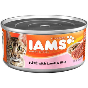Iams Pate With Lamb & Rice Cat Food 3Oz Can  (Case Of 24) - Pet Totality