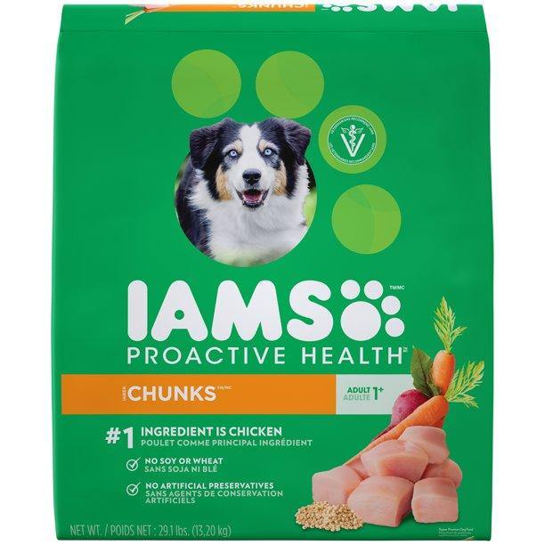 Iams Proactive Health Adult Chunks Dry Dog Food 29.1 Pounds