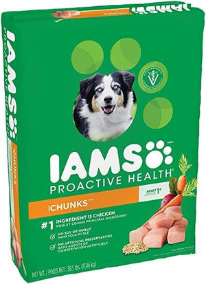 Iams Proactive Health Adult Chunks Dry Dog Food 38.5 Pounds - Pet Totality