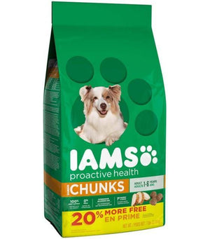 Iams Proactive Health Adult Chunks Dry Dog Food 7 Pounds - Pet Totality