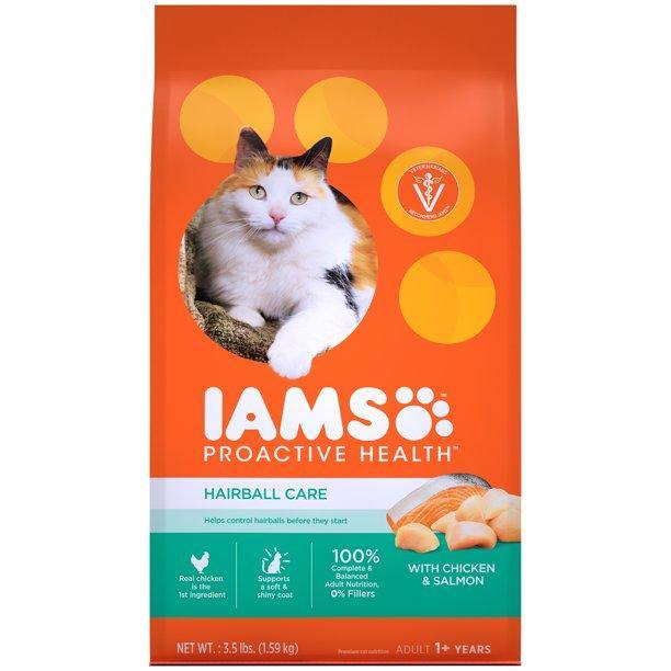 Iams Proactive Health Adult Hairball Care Cat Food 3.5Lb
