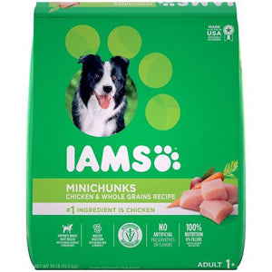 Iams Proactive Health Adult Minichunks Dry Dog Food 30 Pounds - Pet Totality