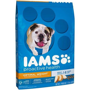Iams Proactive Health Adult Optimal Weight Dry Dog Food 15 Pounds - Pet Totality