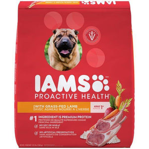 Iams Proactive Health Adult With Grass-Fed Lamb Dry Dog Food 26.2 Pounds - Pet Totality