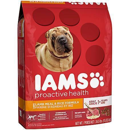 Iams Proactive Health Adult With Grass-Fed Lamb Dry Dog Food 34.5 Pounds