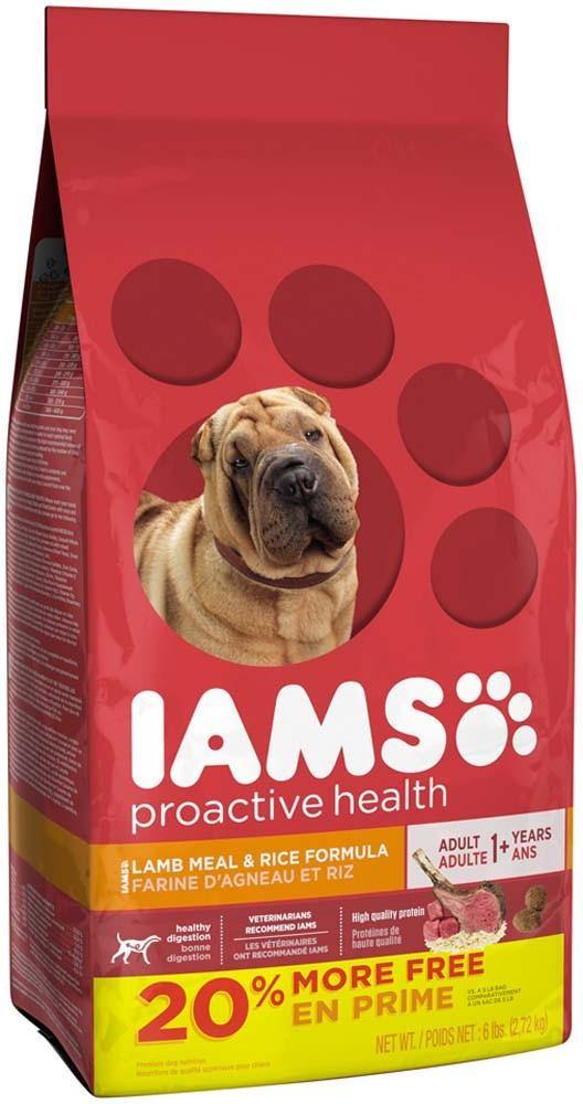 Iams Proactive Health Adult With Grass-Fed Lamb Dry Dog Food 6 Pounds