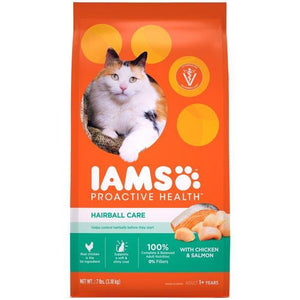 Iams Proactive Health Hairball Care Cat Food 7Lb - Pet Totality