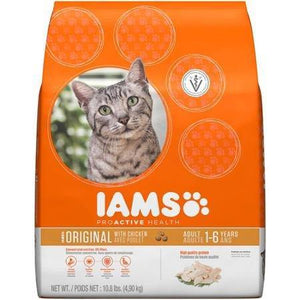 Iams Proactive Health Healthy Adult Original With Chicken Cat Food 10.8Lb - Pet Totality