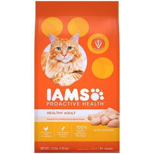 Iams Proactive Health Healthy Adult Original With Chicken Cat Food 3.5Lbs - Pet Totality