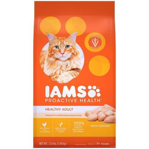 Iams Proactive Health Healthy Adult Original With Chicken Cat Food 3.5Lbs