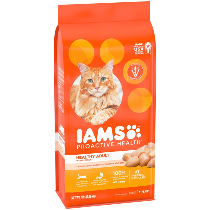 Iams Proactive Health Healthy Adult Original With Chicken Cat Food 7Lb