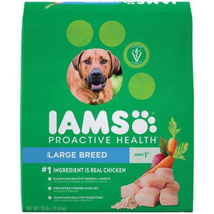 Iams Proactive Health Large Breed Adult Dry Dog Food 30 Pounds - Pet Totality