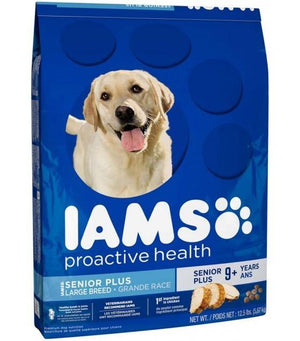 Iams Proactive Health Large Breed Senior Plus Dry Dog Food 12.5 Pounds - Pet Totality