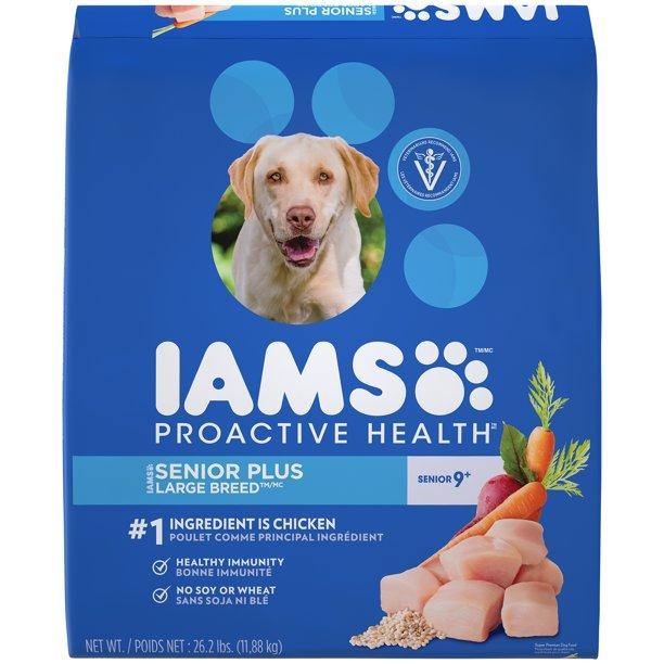 Iams Proactive Health Large Breed Senior Plus Dry Dog Food 26.2 Pounds