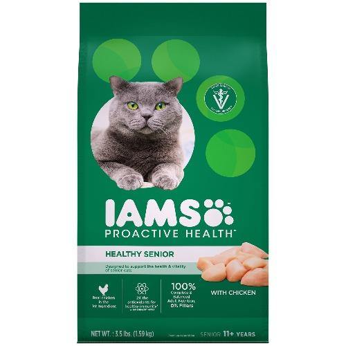 Iams Proactive Health Lively Senior Plus 11+ Cat Food 3.5Lb