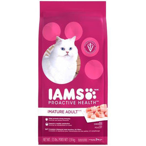 Iams Proactive Health Mature Adult Cat Food 3.5Lb - Pet Totality