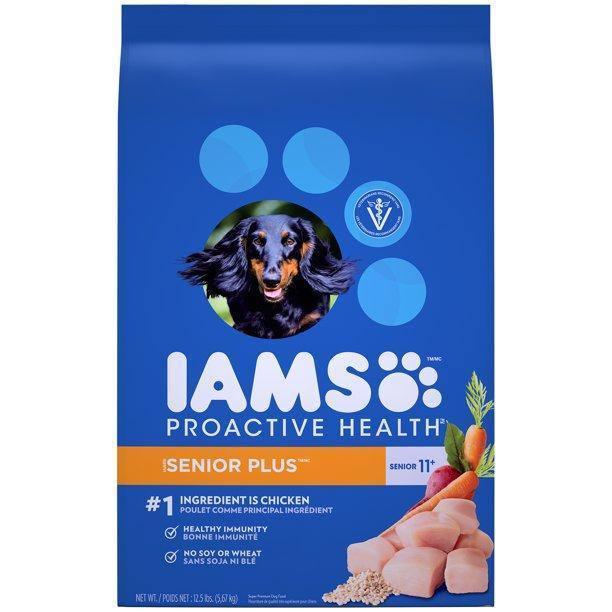 Iams Proactive Health Senior Plus Dry Dog Food 12.5 Pounds