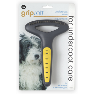 Jw Pet Gripsoft Undercoat Rake Reggular Teeth - Pet Totality