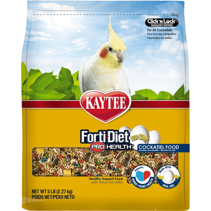 Kaytee Forti-Diet Pro Health Eggcite Cockatiel 5Lb