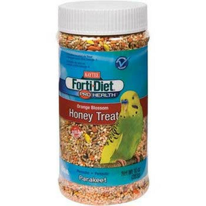 Kaytee Forti-Diet Pro Health Parakeet Oran Blos Honey Jar 10Oz - Pet Totality