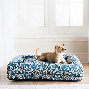 La-Z-Boy Rosie Lounger Blue Jacquard 35X27 - Pet Totality