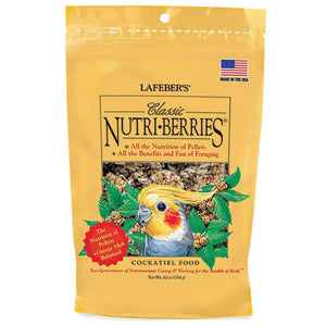 Lafeber Classic Nutri-Berries Cockatiel Bird Food 10Oz - Pet Totality